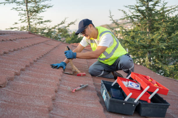 Shingle repair on residential home by Alpine Exteriors