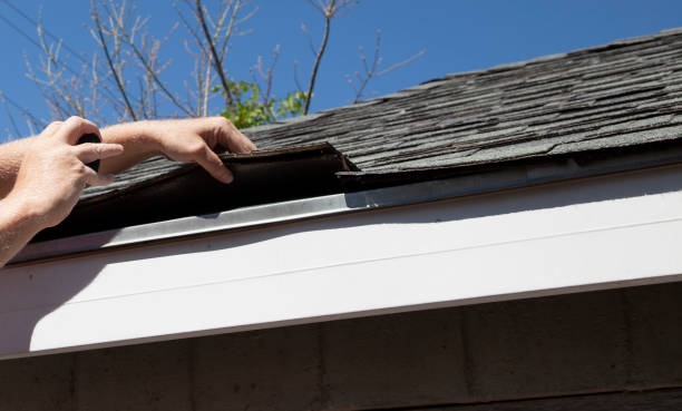 Alpine Exteriors expert performing detailed superior roof inspection services.